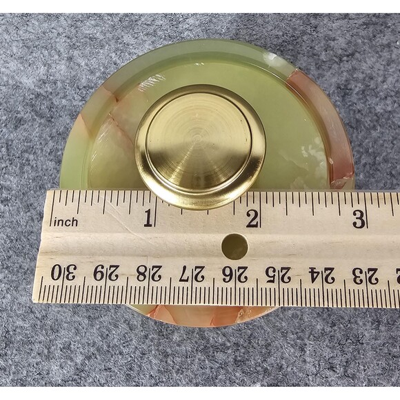 Onyx Green Salt Cellar, Pinch Bowl, Kitchen Pinch Pot, Salt & Pepper Cellars - Picture 6 of 8